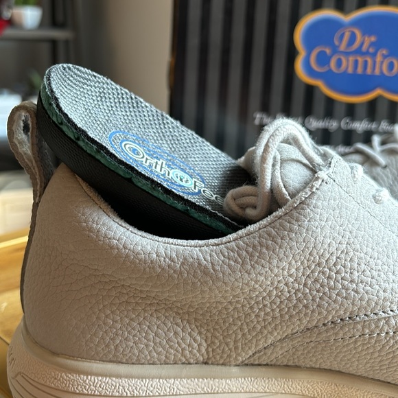 Ruth by Dr comfort GRAY LEATHER OXFORD size 9 WIDE. accommodates orthotics NEW - Picture 7 of 9